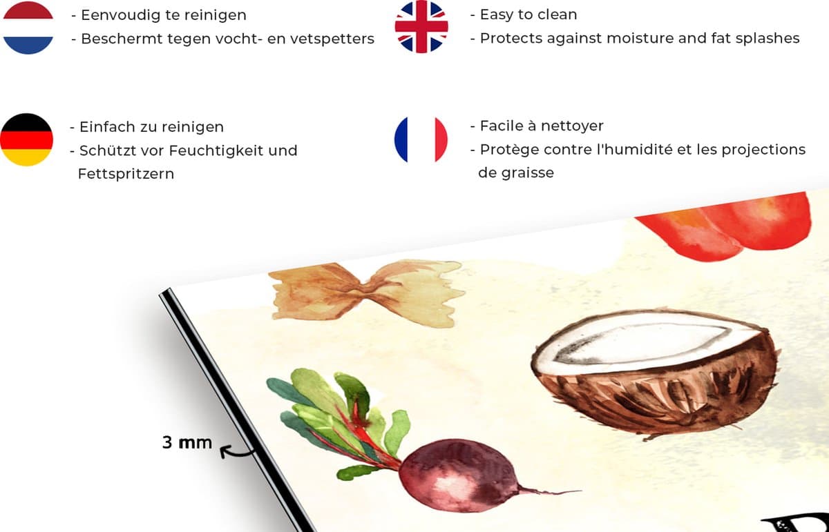 Spatscherm keuken 60x40 cm - Kookplaat achterwand Tekst - You are the best chef - Koken - Eten - Kok - Keuken - Hobby - Spreuken - Muurbeschermer - Spatwand fornuis - Hoogwaardig aluminium thumbnail 2