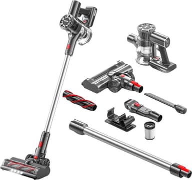 Zedar S600 draadloze steelstofzuiger met 4 opzetstukken