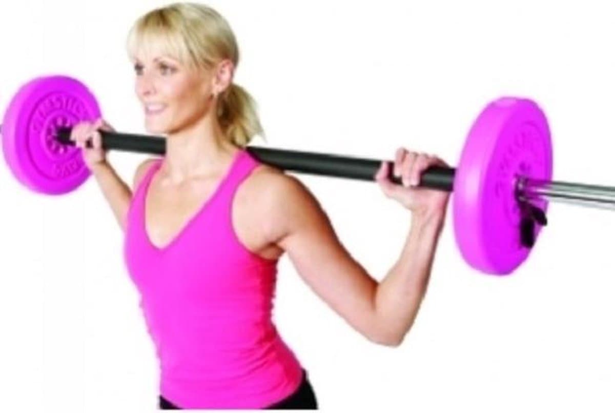 Gymstick Aerobic Pump Set - Halterset - Vivid - 20 kg - 6 halterschijven - Incl. halterstang en veerclipsluiters - Inc. gratis online trainingsvideo's thumbnail 6