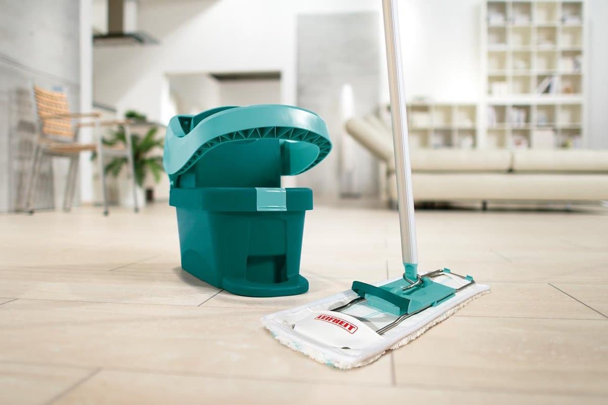 Leifheit Profi XL vloerwisser - compleet systeem - micro duo - met wieltjes - 42 cm wisbreedte - 8 ltr emmer thumbnail 4