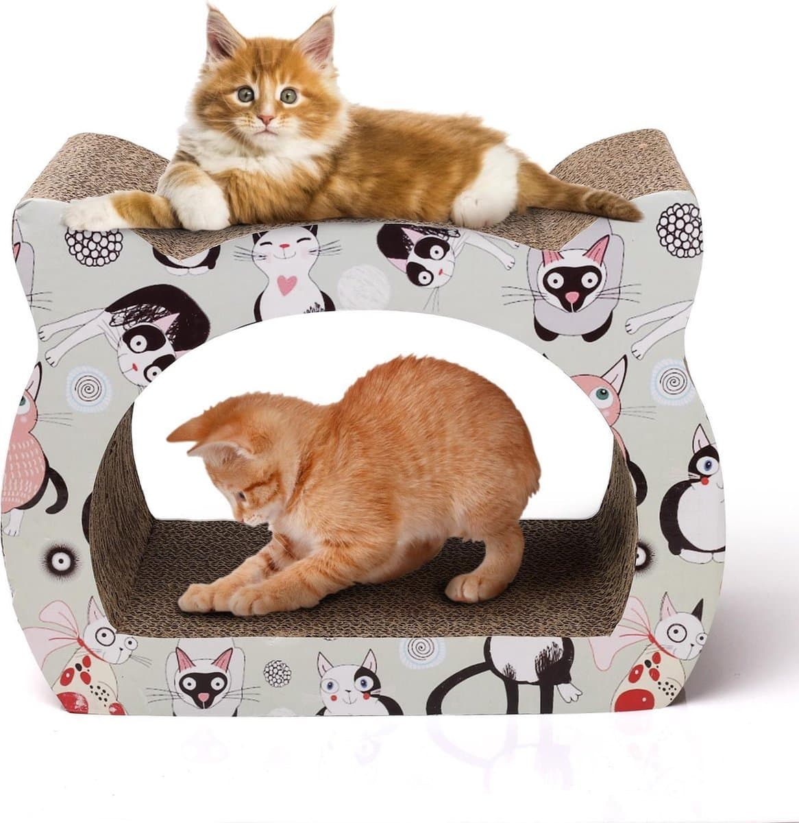 Nobleza Katten krabkarton - Groot krabkarton voor katten - Krab karton - 22x39x29 cm