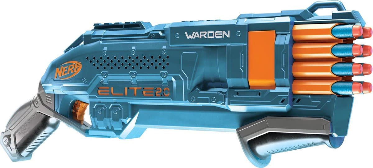 Hasbro Elite 2.0 Warden DB-8: dubbelloops nerf-gun met pompactie thumbnail 3