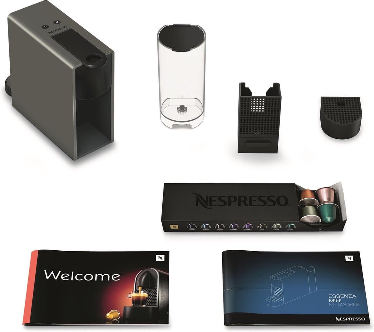 Krups Nespresso Essenza Mini XN110B - Koffiecupmachine - Grijs thumbnail 6