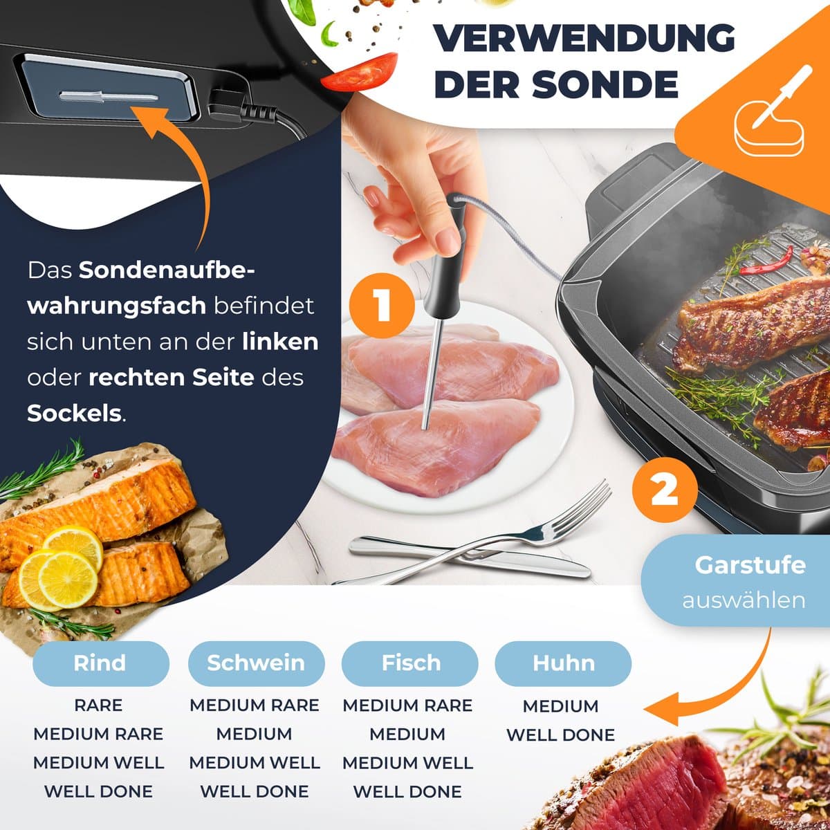 KESSER® Multicooker Airfryer 8L met 16 Kookfuncties Inclusief Stoomkoker, Rijstkoker, Grill Apparaat thumbnail 4