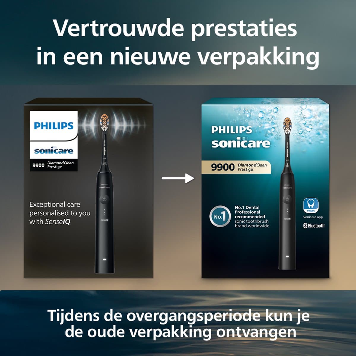 Philips Sonicare 5300 Series - Elektrische Tandenborstels - Wit & Zwart - Duopack- 2 reisetuis - Wittere tanden - HX7109/01 thumbnail 2