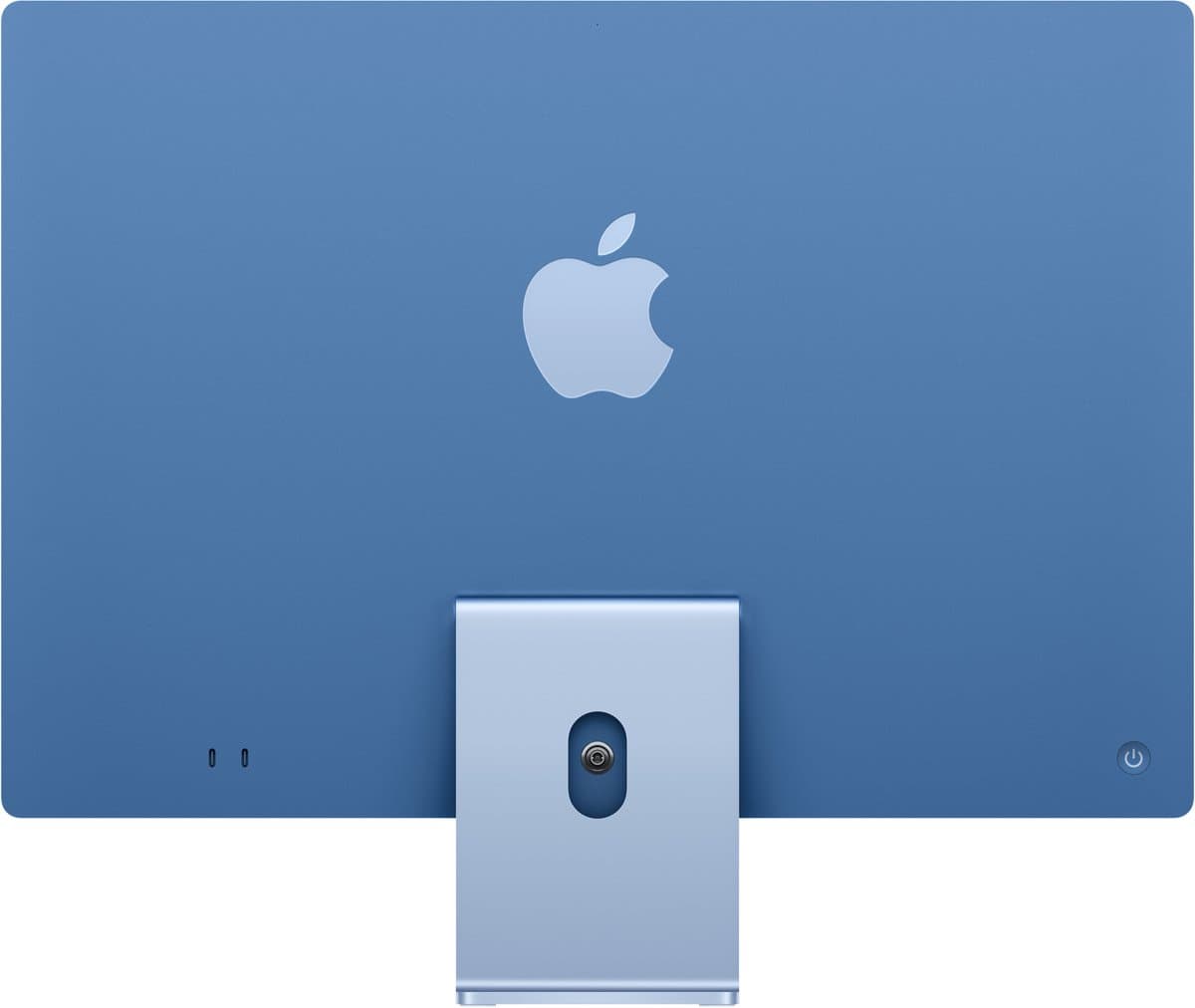 Apple iMac 2024 Blauw - M4 8 core CPU, 8 core GPU, 16GB RAM, 256GB SSD, Qwerty NL, Blauw thumbnail 6