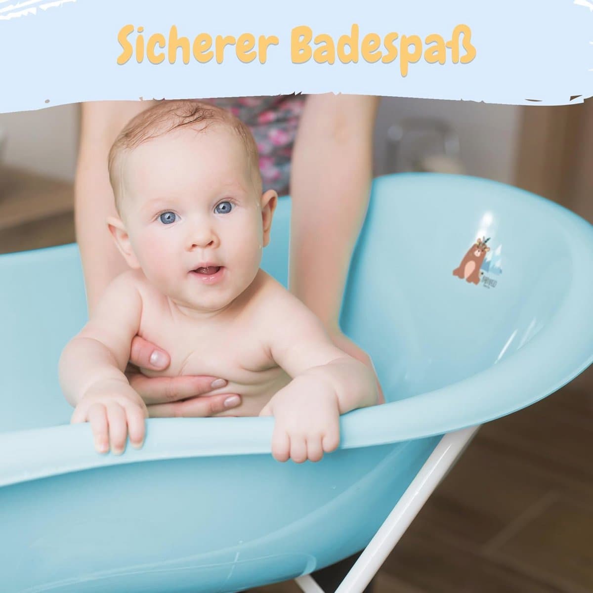 Babybadkuip met frame en accessoires voor een optimale badervaring thumbnail 2