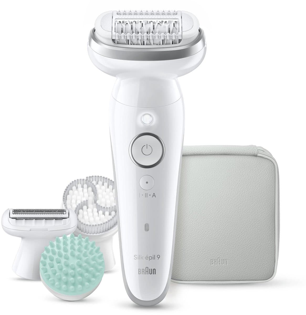 Braun Silk·épil 9 SkinSpa - Wet & Dry Epilator - 9-080 - Inclusief Exfoliatieborstel - Massagepad - Scheerkop en Trimkam - Zilver thumbnail 2