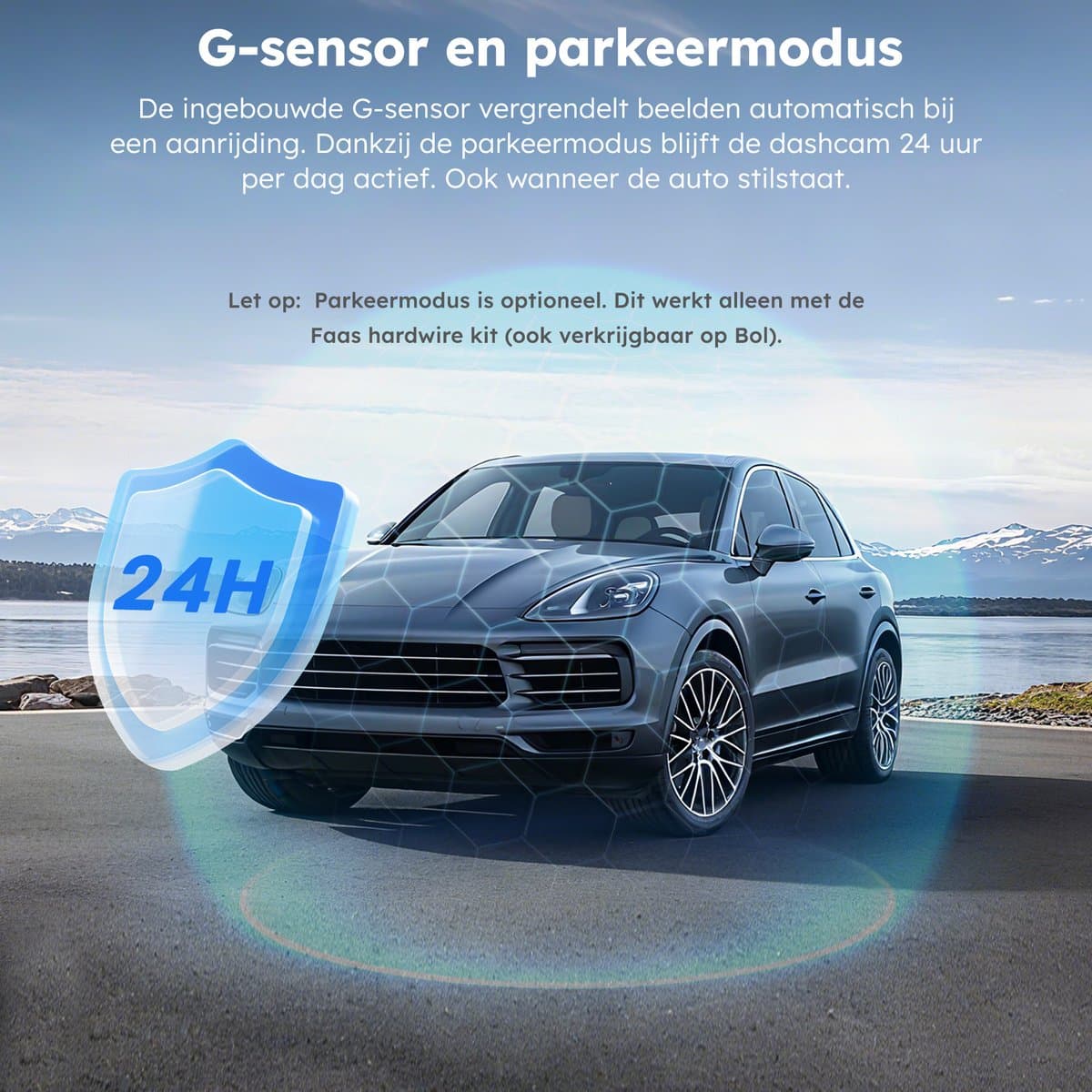 Dashcam - Incl. GPS functie - Voor en achter camera - met 64GB SD - 4K Full HD - Dashcam voor Auto - Zwart - Faas thumbnail 7