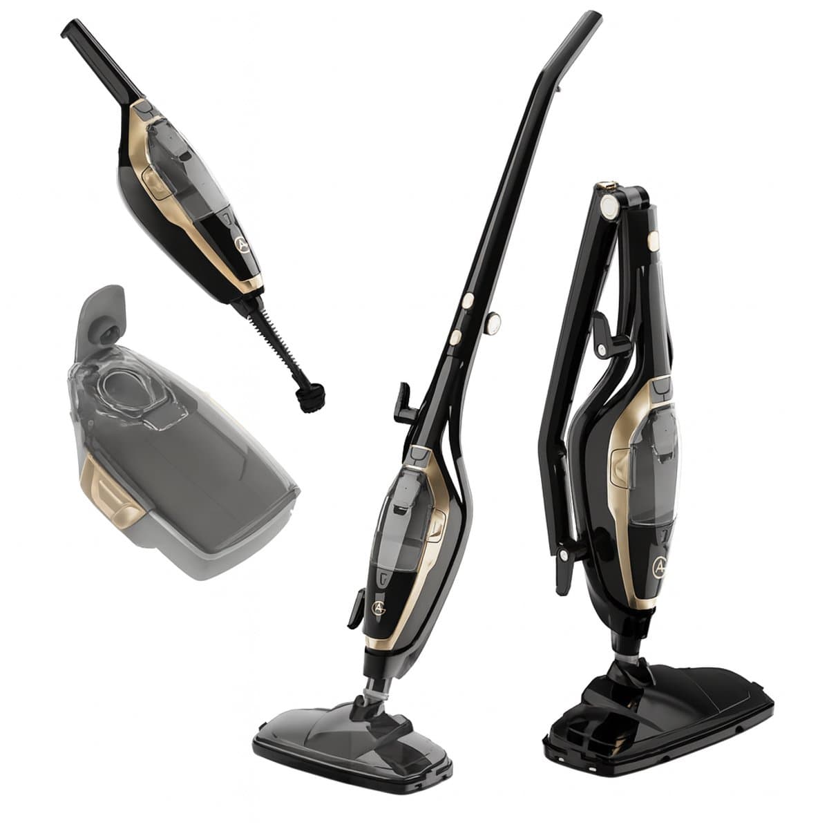 AG Stoomreiniger – 10-in-1 Steam Cleaner – Handstomer – Kledingstomer – Handstoomreiniger – Dieptereiniging voor Vloeren, Badkamer, Tegels, Ramen & Textiel – Vlekkenreiniger – 1500W – 115°C – Inclusief 13 Accessoires – Black Gold Edition thumbnail 2