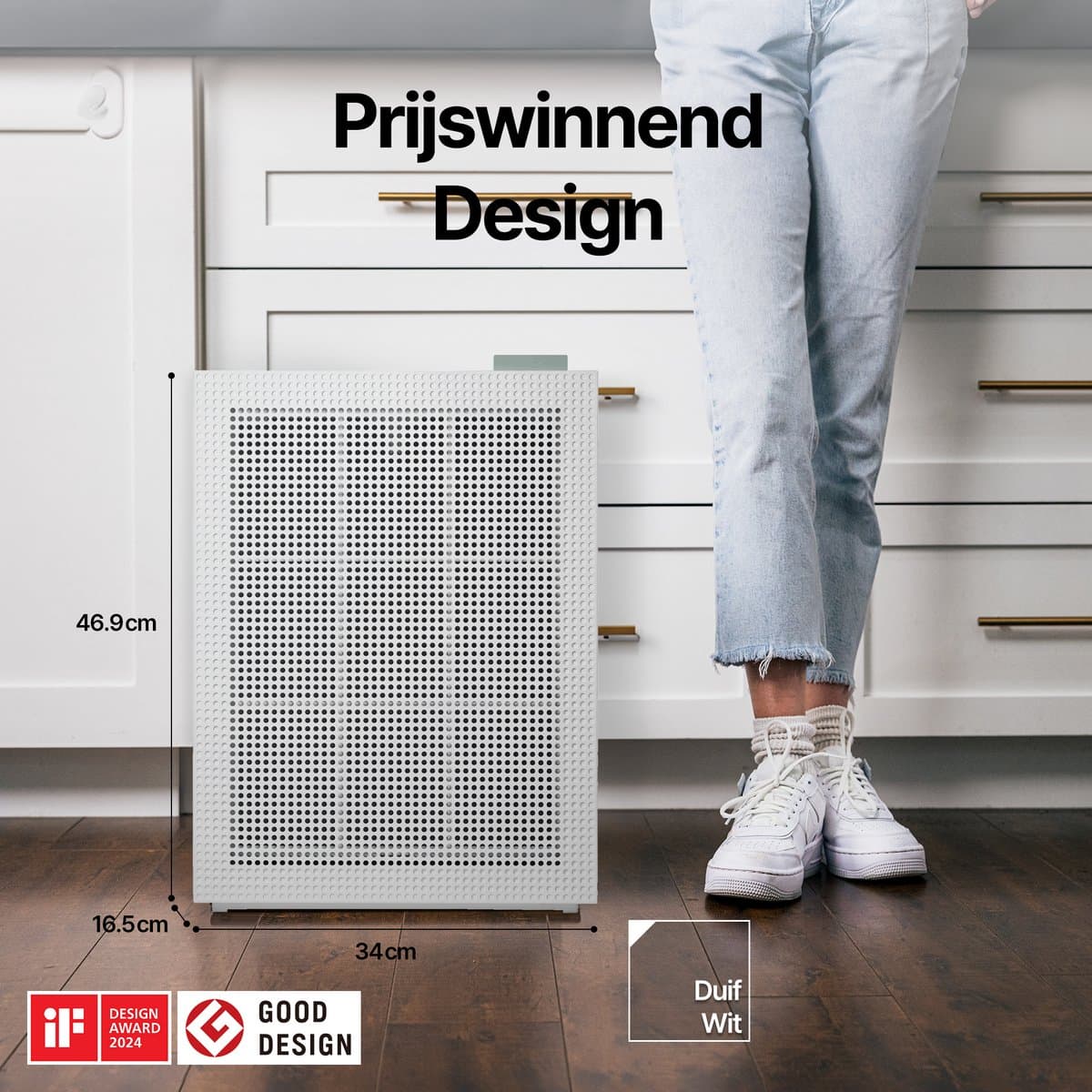 Coway Airmega 150 Luchtreiniger - Air Purifier - 281 m³/u - Wasbaar pre-filter + HEPA filter + koolstoffilter - Verwijdert tot 99,97% van ultrafijne deeltjes - Tegen stof, pollen en allergenen - Fluisterstil (20 dB) - ECARF & Quiet Mark - Wit thumbnail 4