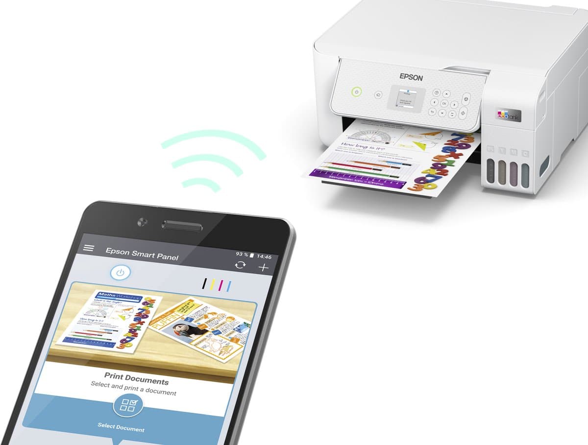Epson EcoTank ET-2876 - All-in-One Inkttank Printer - Inclusief tot 3 jaar inkt - Wit thumbnail 5