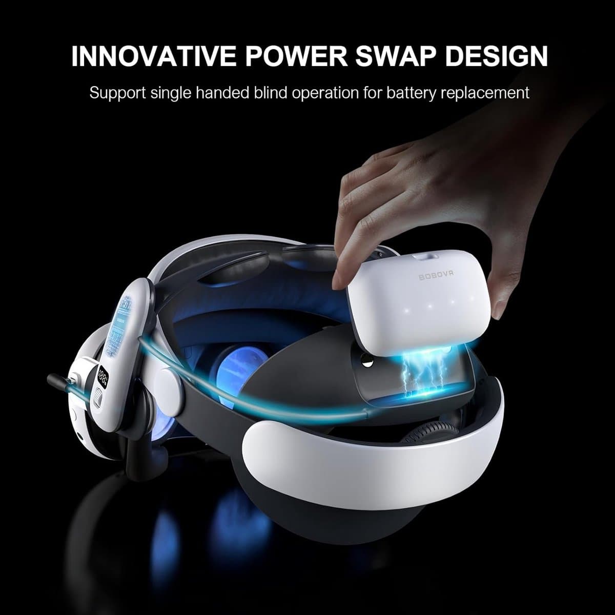 VR-accessoires met comfortabele strap en krachtige batterij voor Meta Quest 3 thumbnail 2