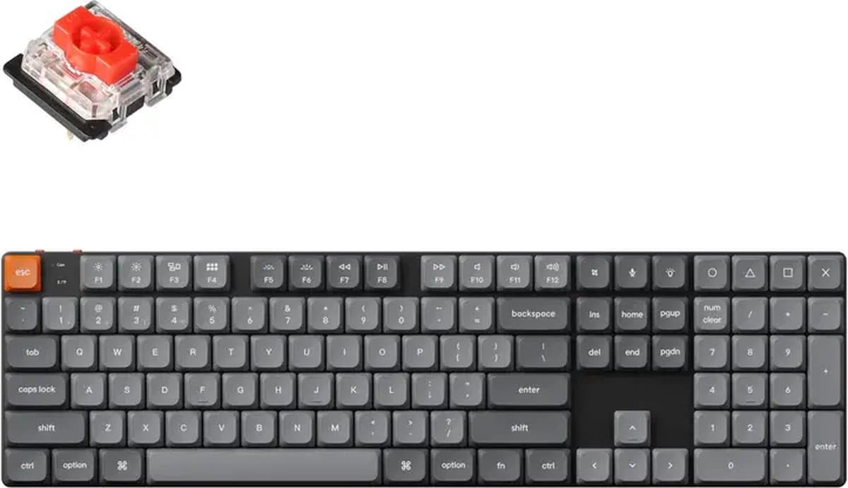 Keychron K5 Max QMK/VIA mechanisch toetsenbord red switch thumbnail 6