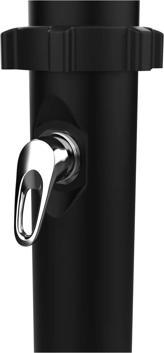 Parkside Solar Buitendouche - Zwart - Watertank 18L - Grote douchekop 15cm - Voetdouche - click-systeem - 226cm Hoog thumbnail 7