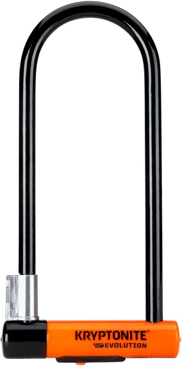 Kryptonite Evolution Beugelslot – Fiets en Scooter – ART-3 Slot – Stalen Beugelslot Elektrische Fiets – 29,2x10,2 cm – Zwart/Oranje thumbnail 7