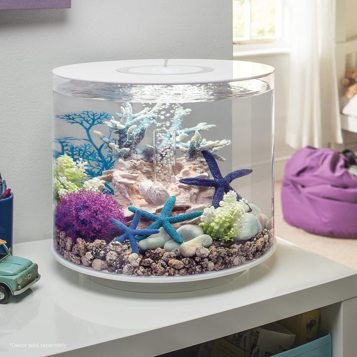 360 Graden Aquarium 15L met LED-verlichting