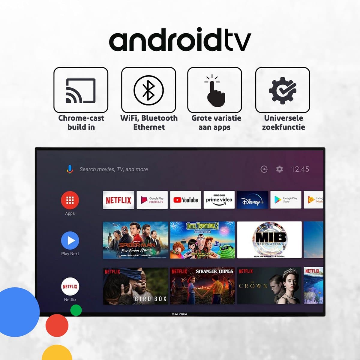 Salora 75QLED320 - tv 75 inch - 4K tv - Qled tv - 75 inch tv - 4K Ultra HD Smart TV - 2025 thumbnail 3