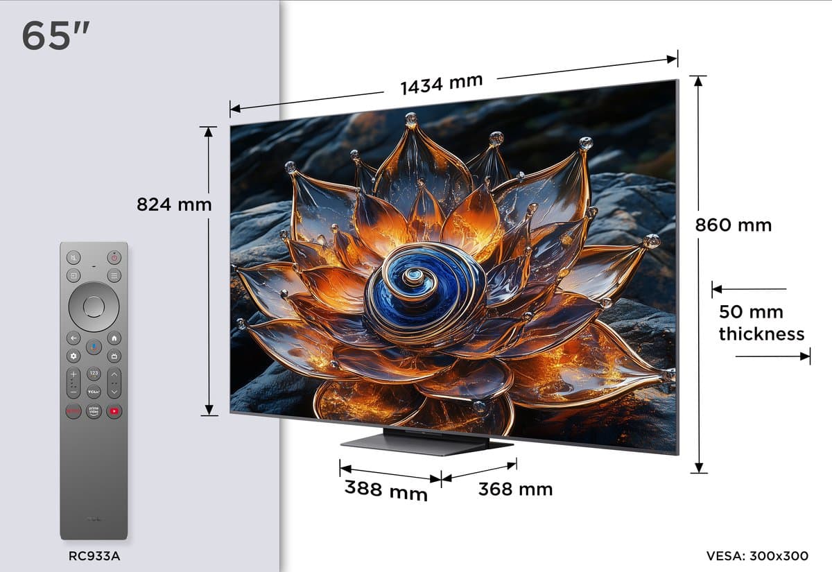 TCL 65Q8C - 4K QD-MiniLED Smart TV met 144Hz gaming thumbnail 7