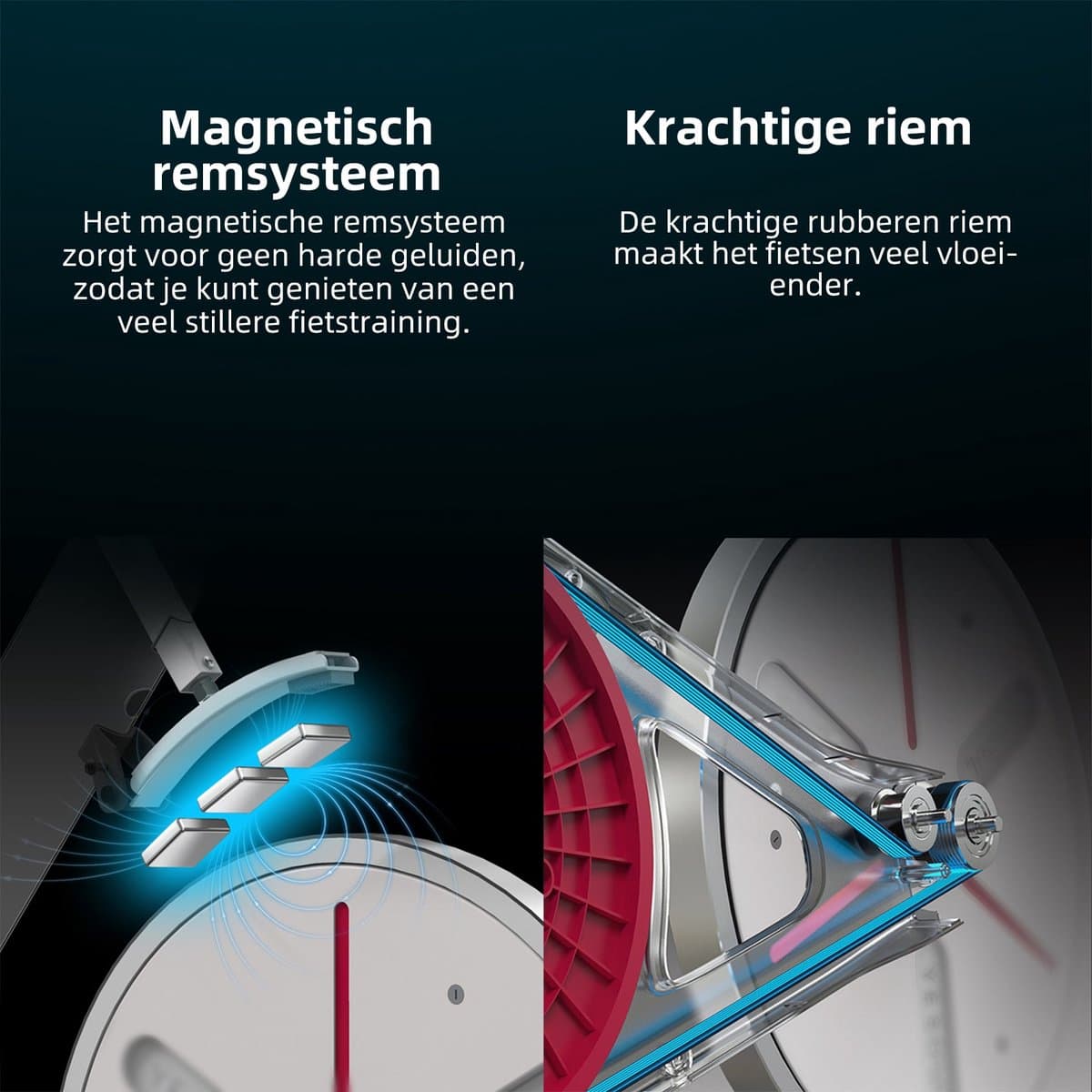 JASPORT S3 Slimme Spinningfiets voor binnengebruik (Wit) thumbnail 5