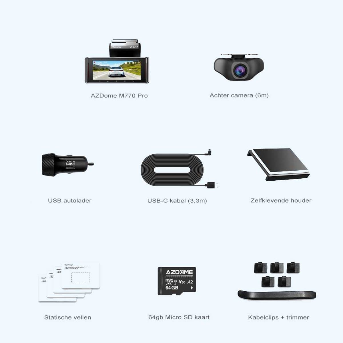 AZDome M770 Pro 2CH 4K-dashcam thumbnail 8