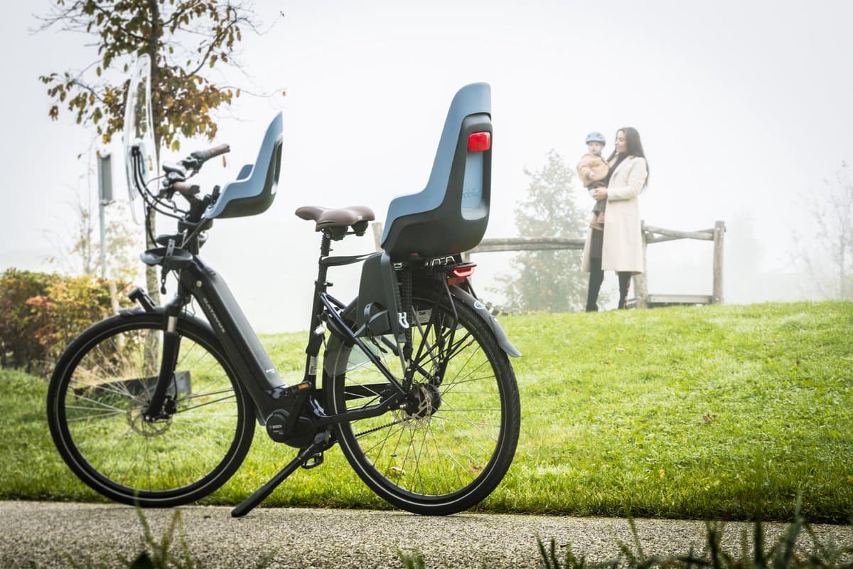 Bobike One Maxi E-BD/bagagedragermontage - Citadel Blue - fietsstoeltje - kinderzitje - achterzitje - fietszitje - voor achterdrager van een fiets of e-bike thumbnail 5