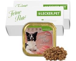 22 x 150 g Lecker.Pet® Luna's Feine Paté Reich an Pute hondenvoer natvoer compleet voer