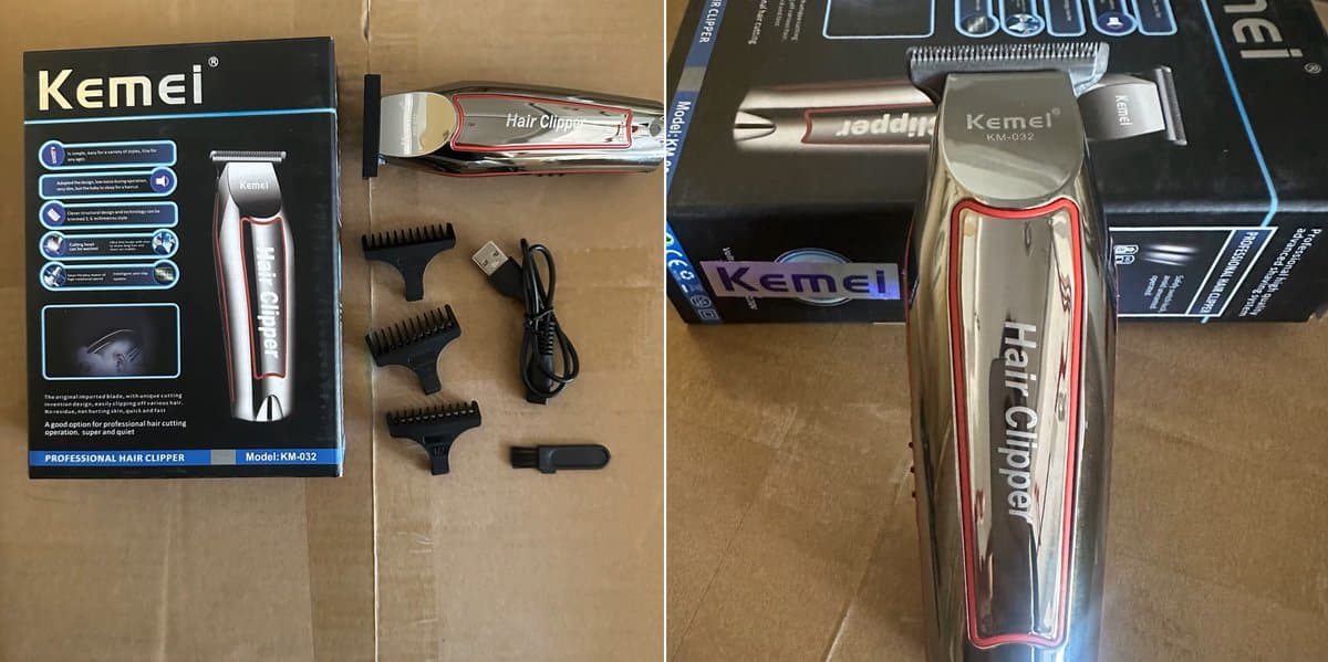 KEMEI KM-032 | Professionele Draadloze Tondeuse - Tondeuse Mannen Hoofdhaar - Cheveux Haar - Haartrimmer - Kapper Haar Machine - Haartondeuse - Trimmer Baard - Trimapparaat - Barber Hair Clipper - Kapper Trimmer - Kappersset thumbnail 7