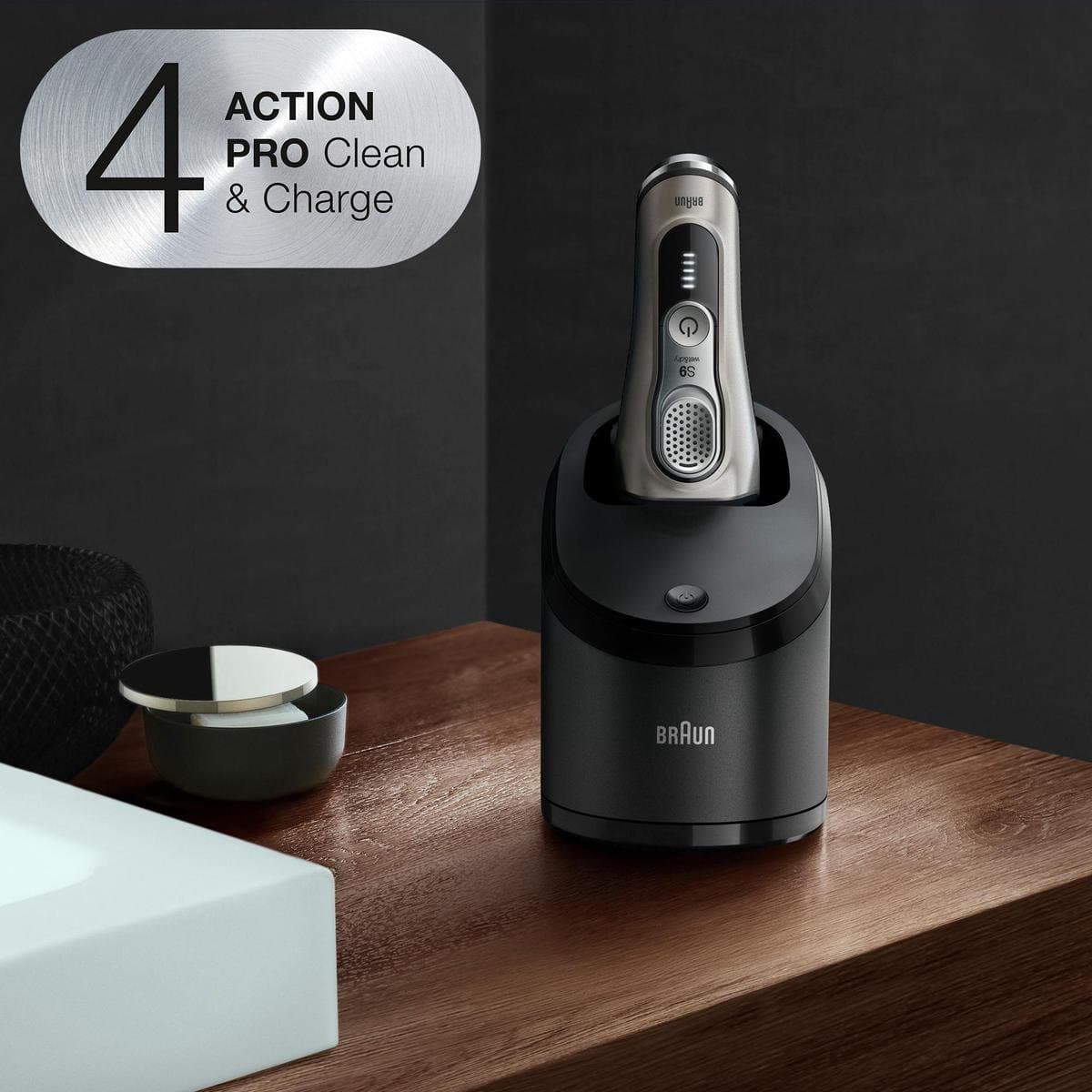 Braun Series 9 9365cc Grafiet - Elektrisch Scheerapparaat met Reinigingsstation thumbnail 5