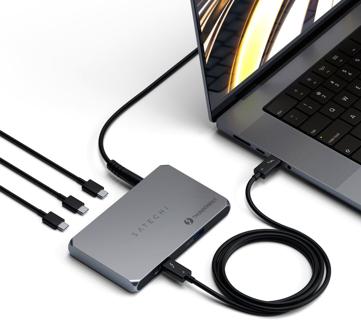 Satechi Thunderbolt 4 Slim Hub - Space Gray thumbnail 7