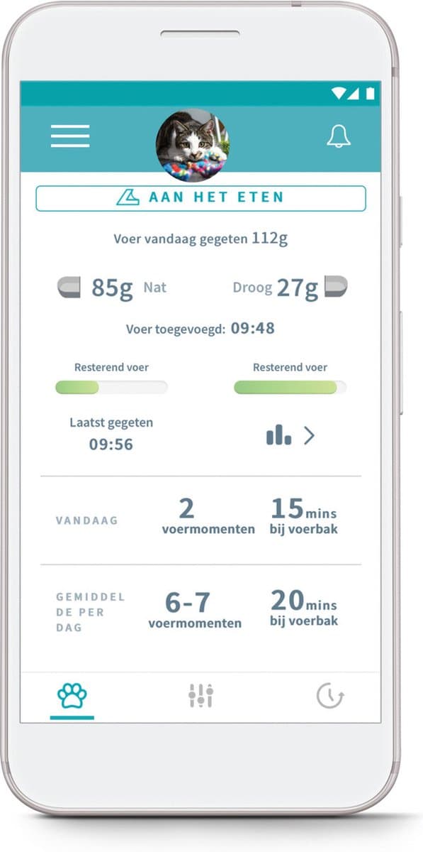 SureFeed Microchip Voerbak Connect - Kattenvoerbak - Met app voor controle - 21,5 x 22,7 x 31 cm - Wit thumbnail 3