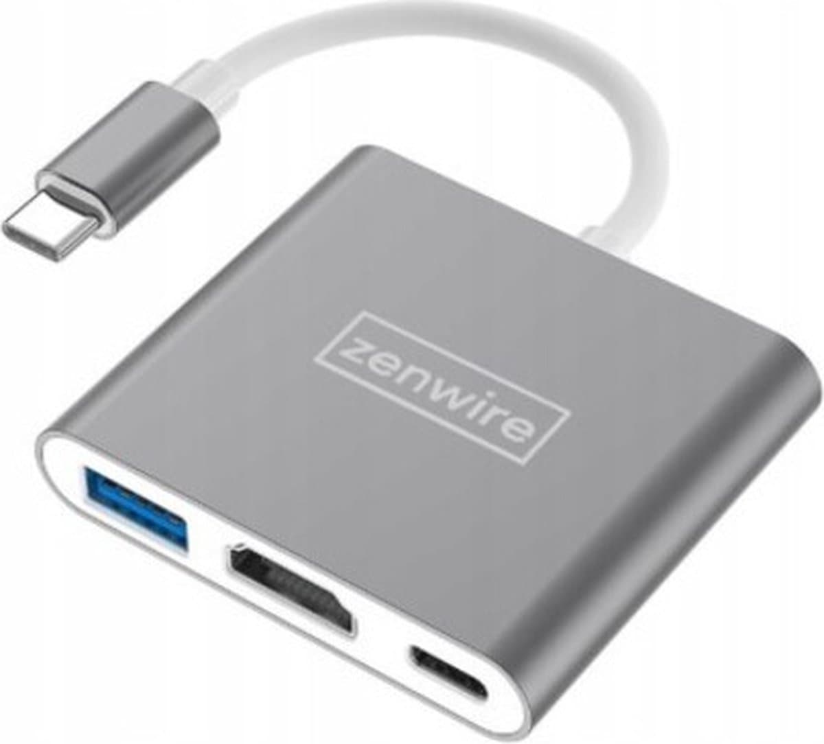 Zenwire 3-in-1 - USB-C Hub - HDMI 4K-uitgang - USB 3.0-poort - PD 100W opladen voor MacBook Air Pro M1 M2 M3 M4 Samsung DeX Nintendo Switch thumbnail 2