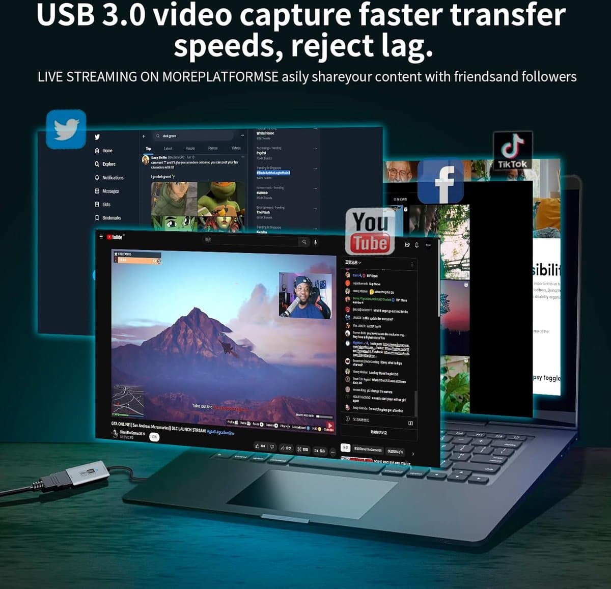 Lexium Capture card 4K - Game Capture Card - Video Grabber - Video Capture Card 4K thumbnail 4