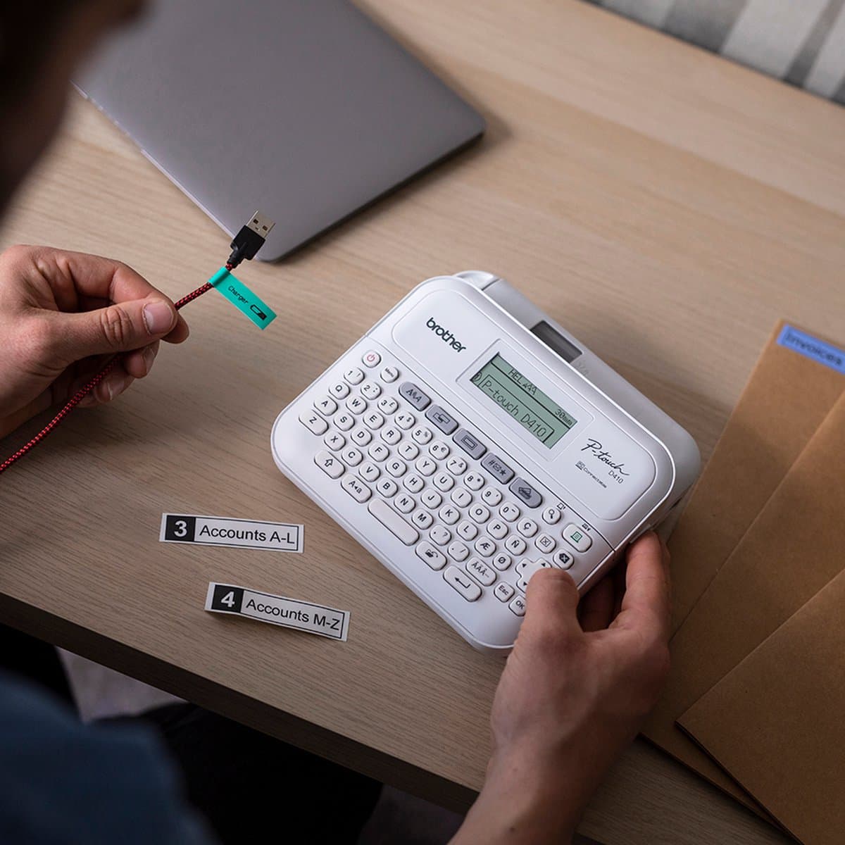 Thermal Printer Brother PT-D410 White thumbnail 5