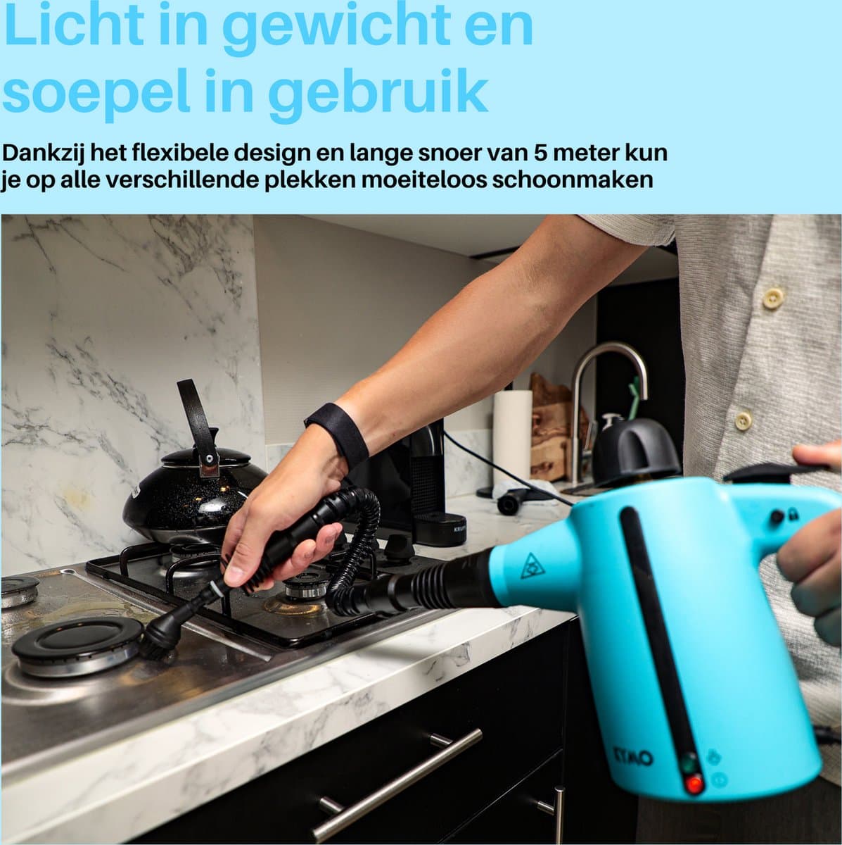 Kymo Handstoomreiniger Plus – 4 bar, 10+ min stoom thumbnail 7