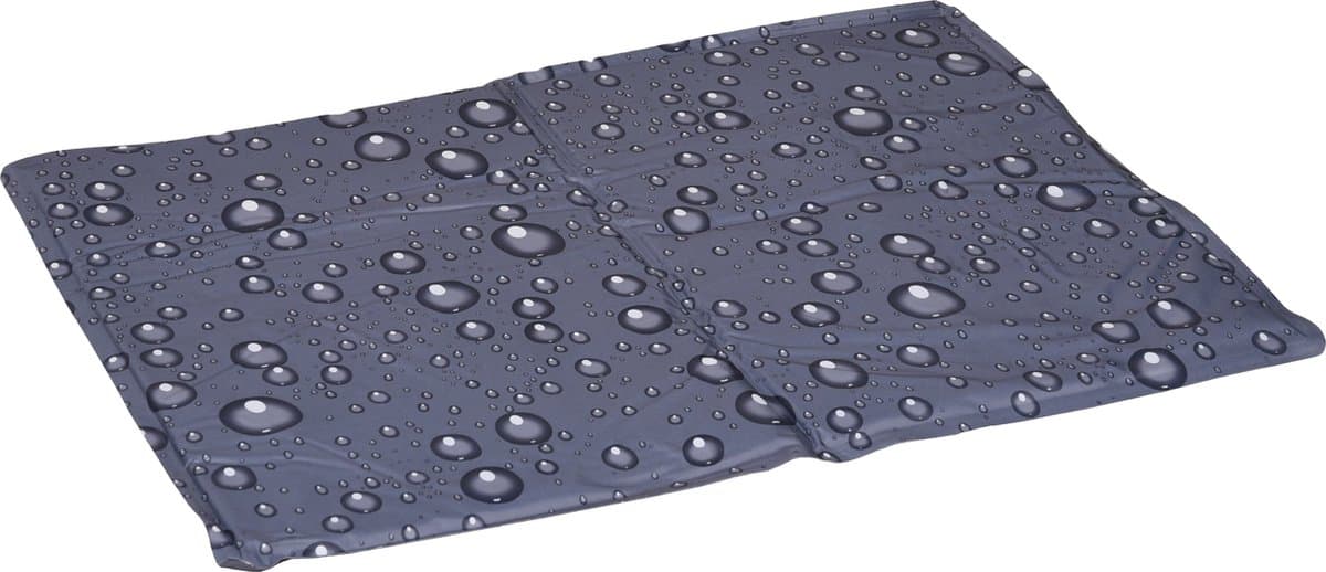 Koelmat hond - koelmat kat - M - 70x50 cm - Drop Grijs - verkoelende zomer mat met gel en schuim - waterdicht thumbnail 6