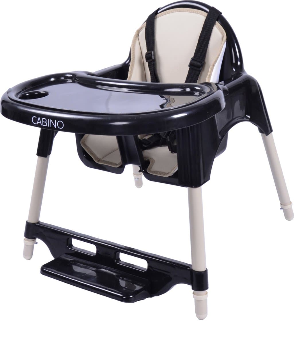 Cabino Kinderstoel Situp - Eetstoel Baby – Inclusief Kussen – Verstelbare Baby Eetstoel – 2 in 1 & Peuterstoel – Zwart & Clay thumbnail 5