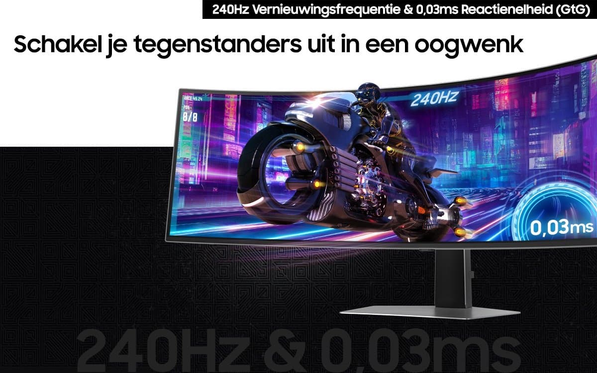 Samsung Odyssey G9 - 49" OLED ultrawide 240Hz gamingmonitor thumbnail 5