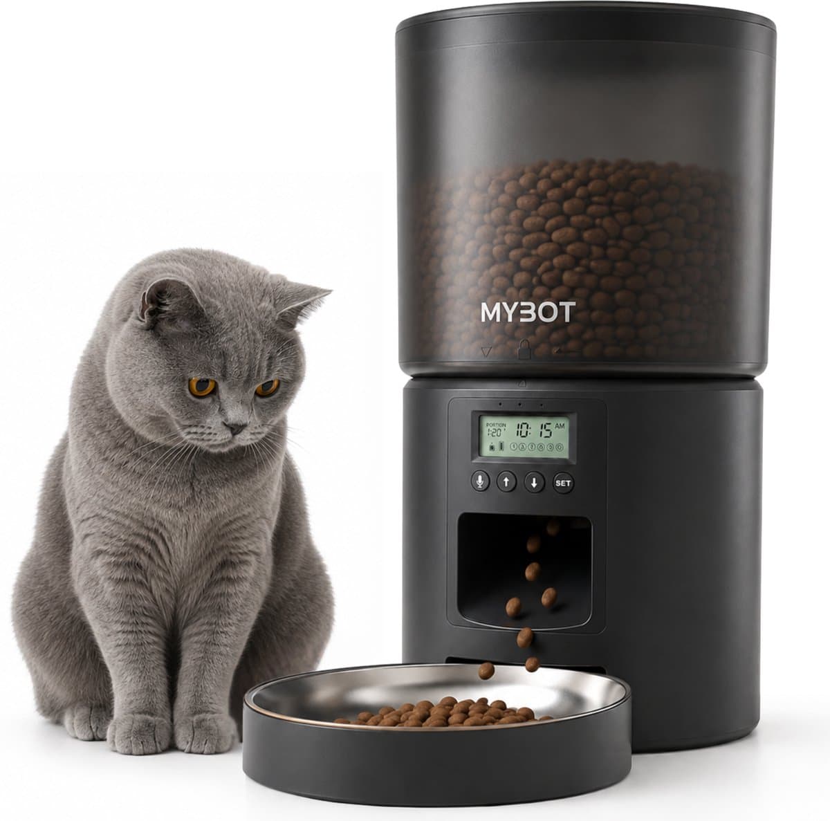 MYBOT Automatische Voerbak 4L - Tot 6 Voedmomenten