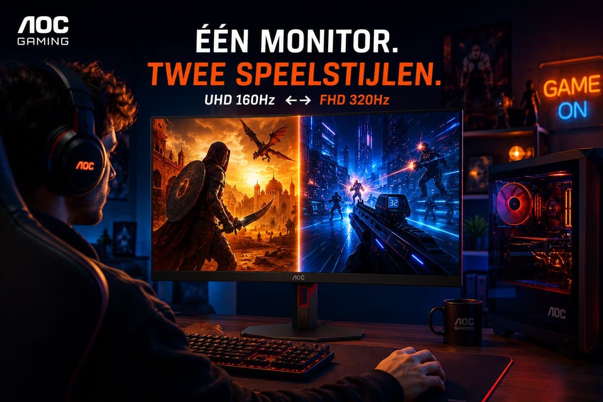 AOC U27G4R 27" 4K Gaming Monitor 160Hz / FHD 320Hz Dual Frame thumbnail 6