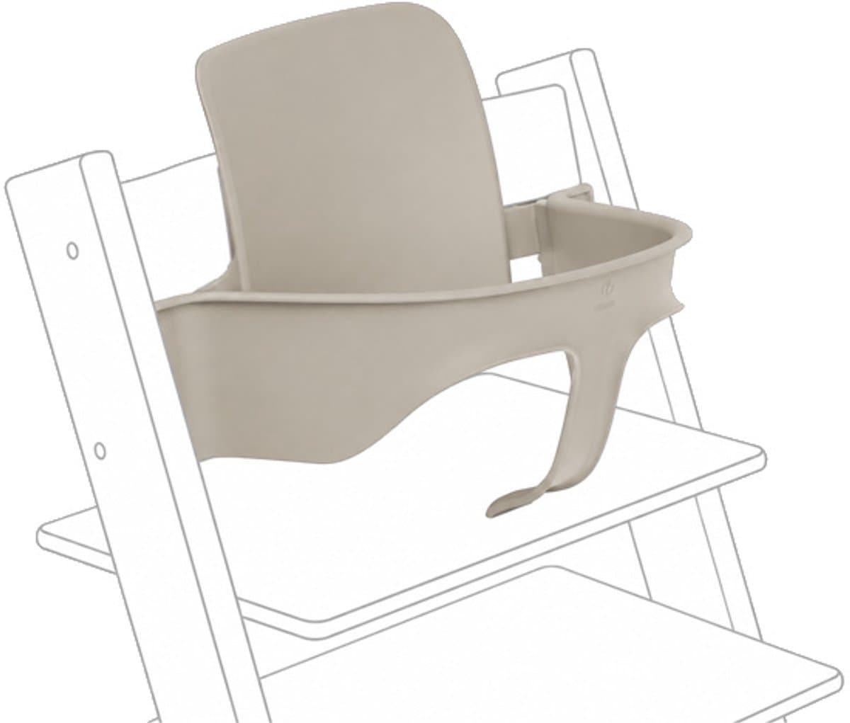 Tripp Trapp Baby Set van Stokke, Cashmere Grey - Maak van de Tripp Trapp-stoel een kinderstoel - Afneembare zitting voor 6-36 maanden - Past bij Tripp Trapp-modellen van na mei 2006