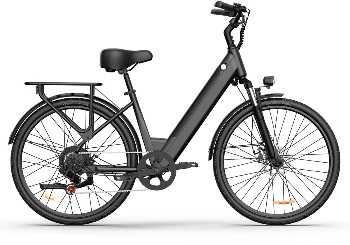 Qekud E26 Elektrische Fiets - Hoogkoolstofstaal - 36V 13Ah Accu - 80km Bereik - Shimano 7-Speed - 26" Banden thumbnail 6