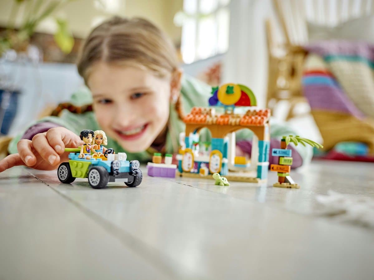LEGO Friends Strand smoothiekraam: bouwset met buggy voor kinderen 6+ thumbnail 2