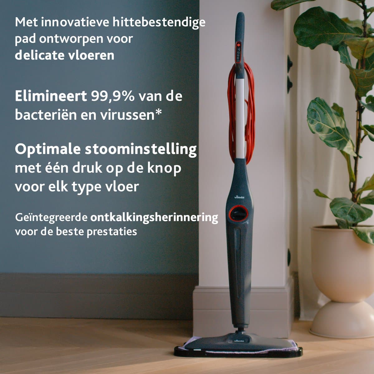 Vileda Steam Plus Pro XXL - Stoomreiniger - Perfect voor delicate vloeren - Met 4 stoominstellingen thumbnail 5