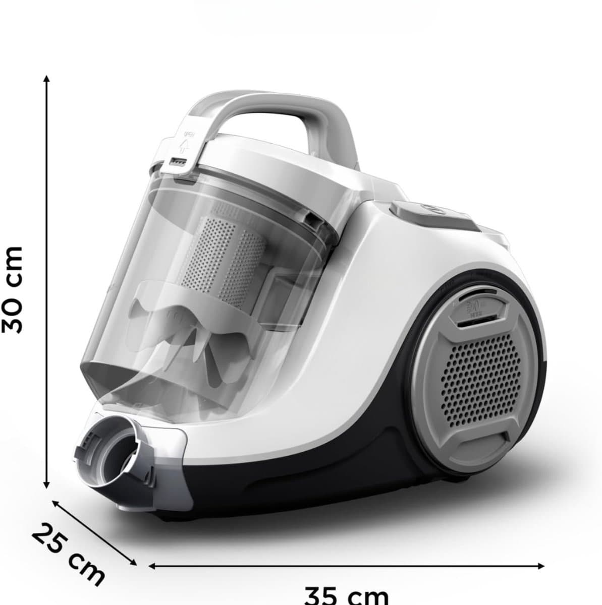 SAVI® Steelstofzuiger met snoer - Steelstofzuiger - Stofzuiger - Zilver - 45cm x 34cm x 29cm thumbnail 6