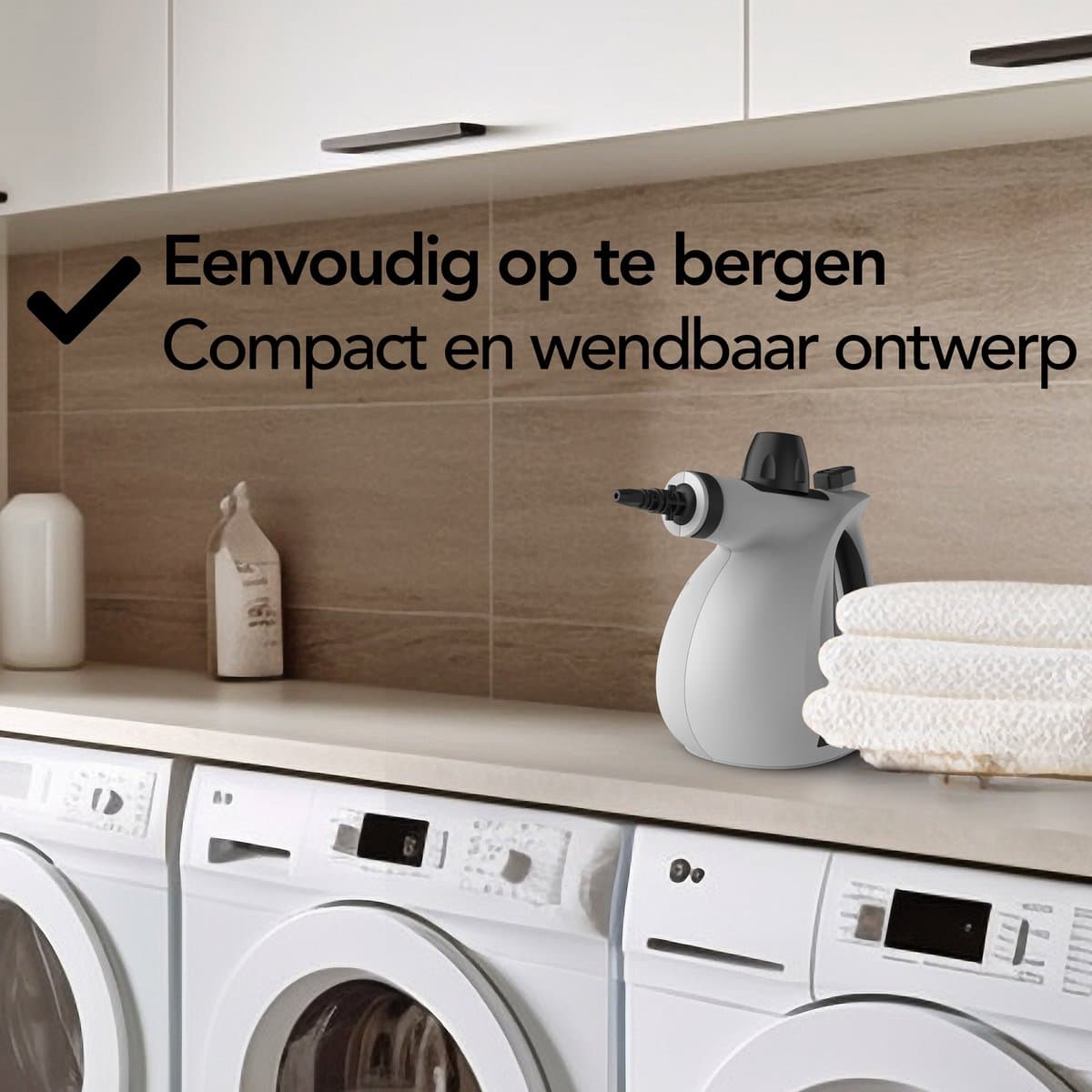 Stoomreiniger - Handstoomreiniger - Vlekkenreiniger - Vloer, Badkamer, Keuken - Tapijtreiniger - 1200W - Infinity Goods thumbnail 5