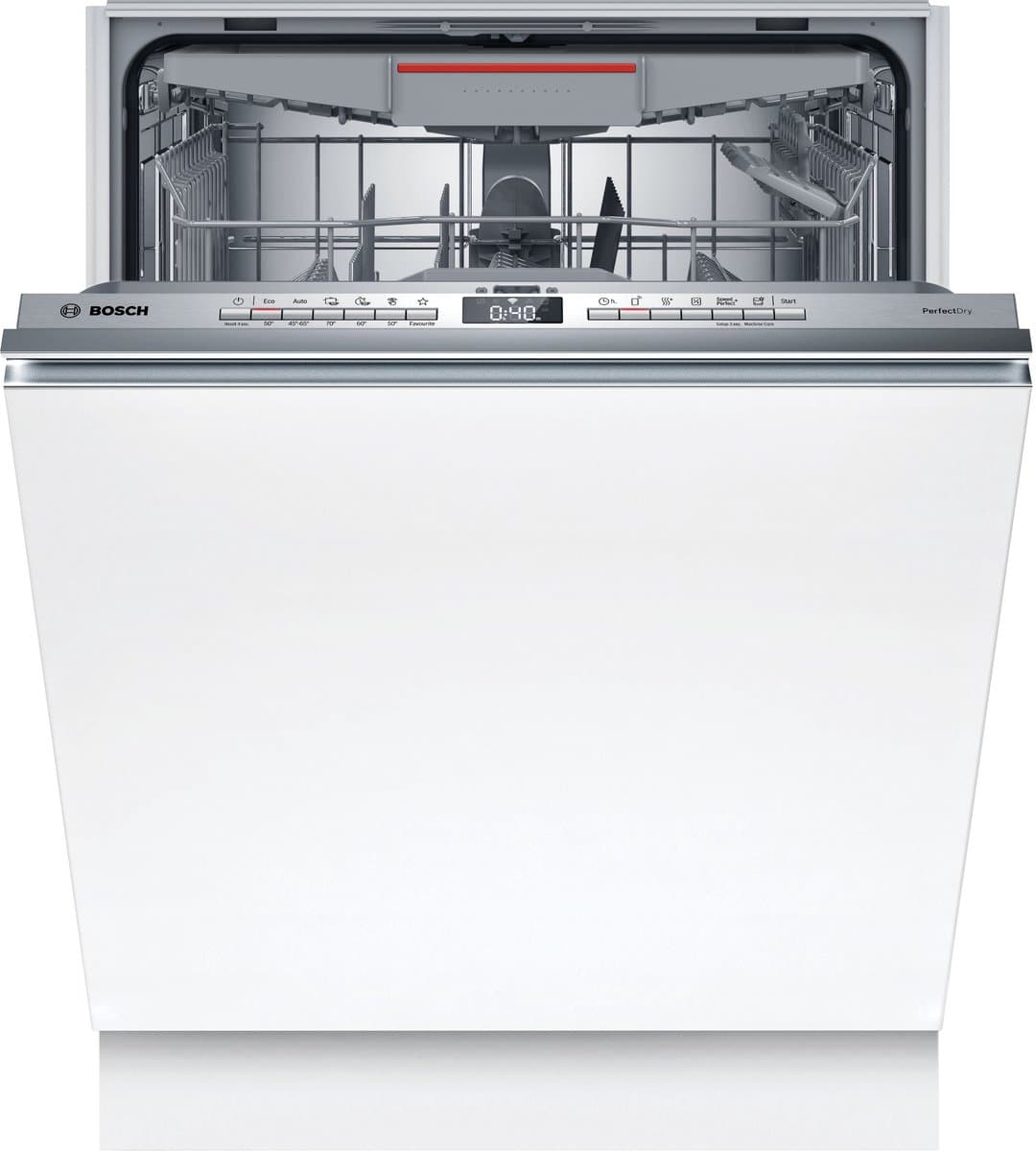 Bosch SMV6ZCX10E - Serie 6 - Inbouwvaatwasser - 60 cm - Zeer stil - Energielabel B - Home Connect - PerfectDry met zeolith: perfecte droogresultaten met een laag energieverbruik