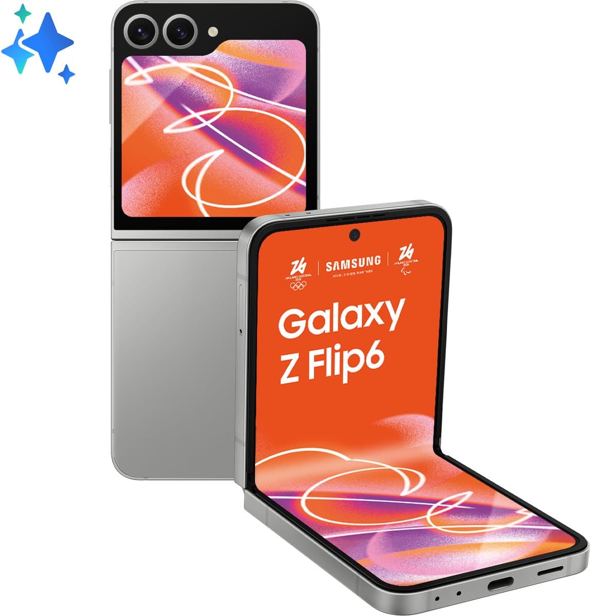 Samsung Galaxy Z Flip6, 512 GB, Zilver