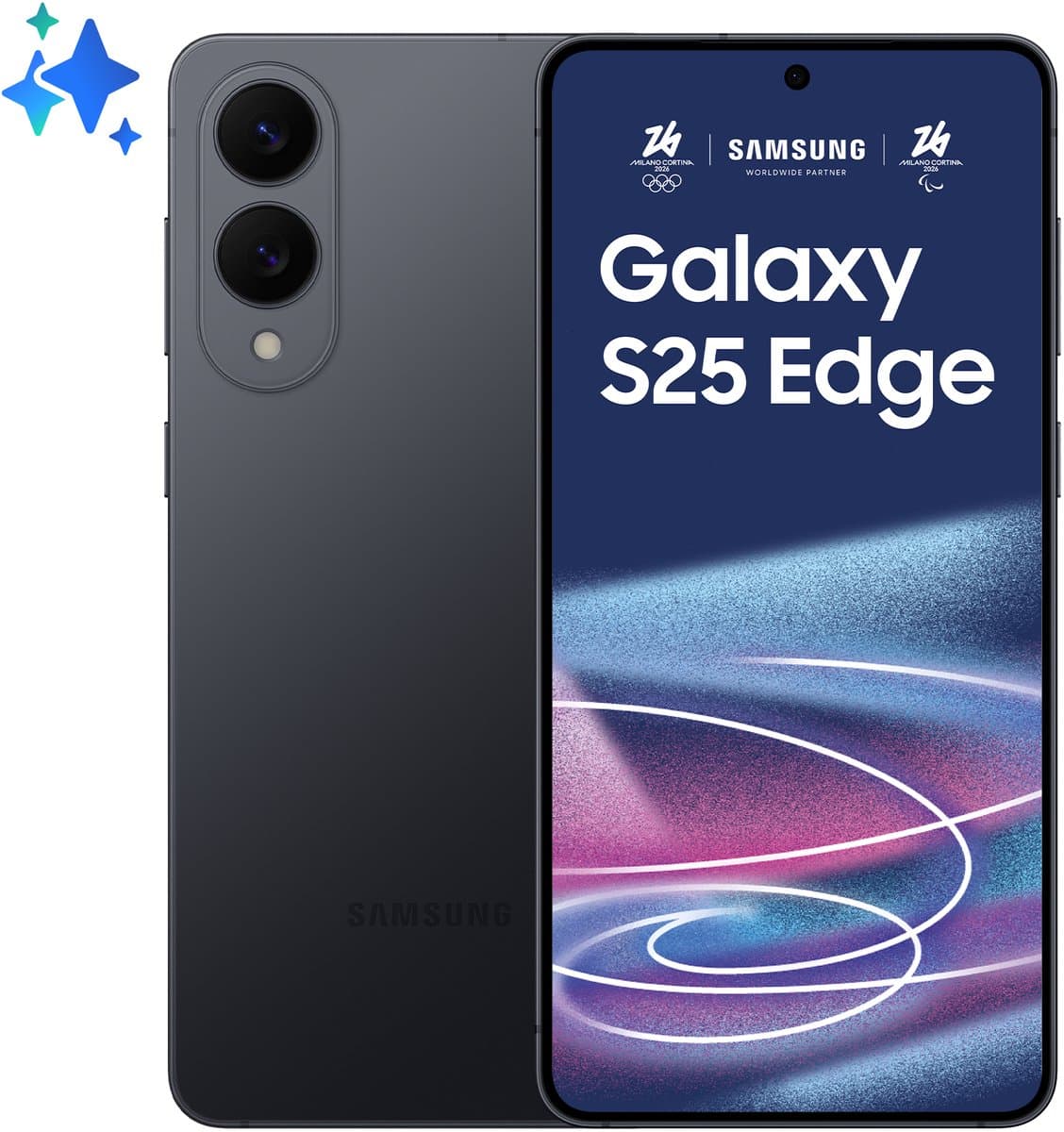 Samsung Galaxy S25 Edge 5G - 256GB - Zwart thumbnail 4