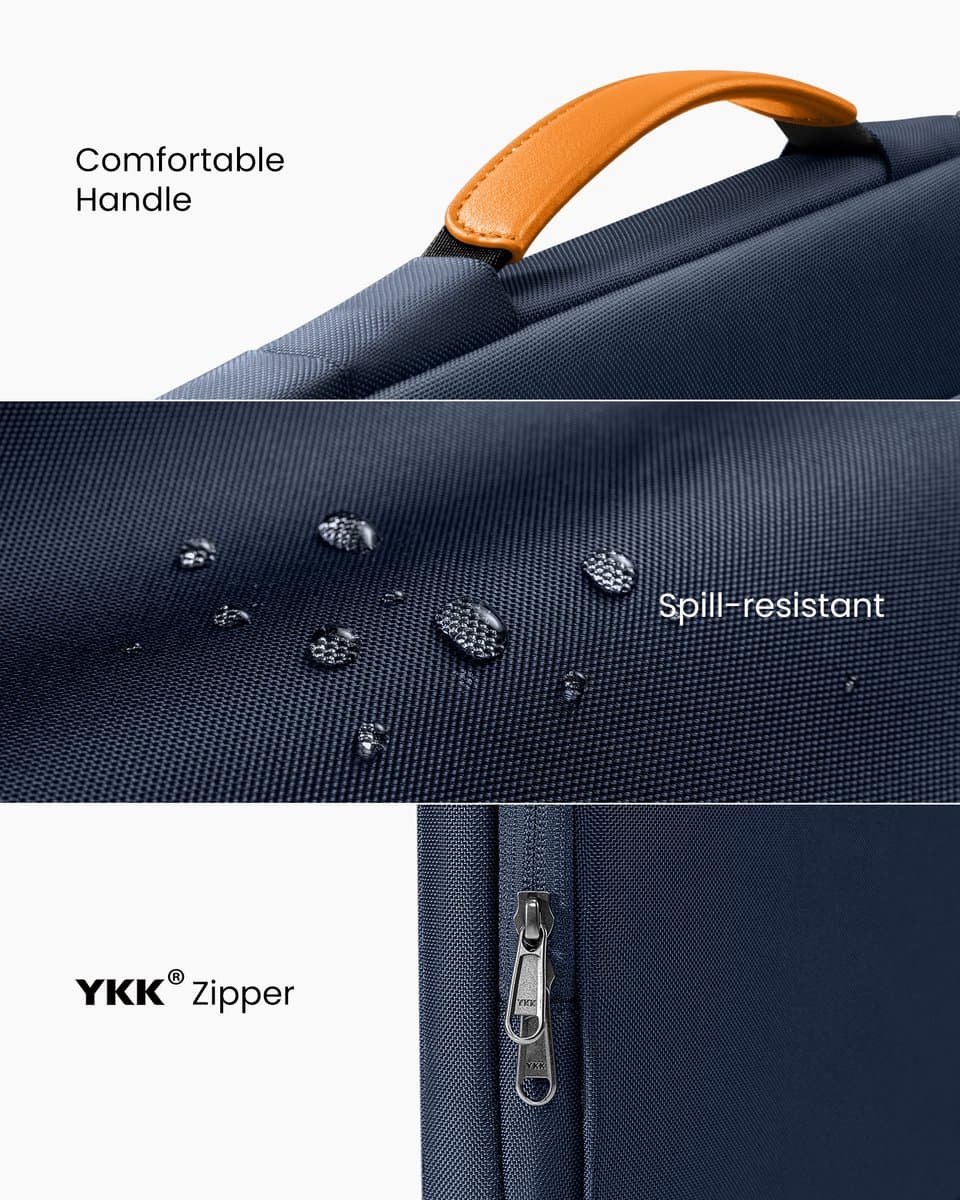 tomtoc Defender-A14 360 beschermende laptoptas voor 2026 16-inch MacBook Pro M5 Pro/Max A3428 A3429, M4/M3/M2/M1 Pro/Max, waterbestendige laptoptas met accessoirevak voor de nieuwe Razer Blade 15 thumbnail 3